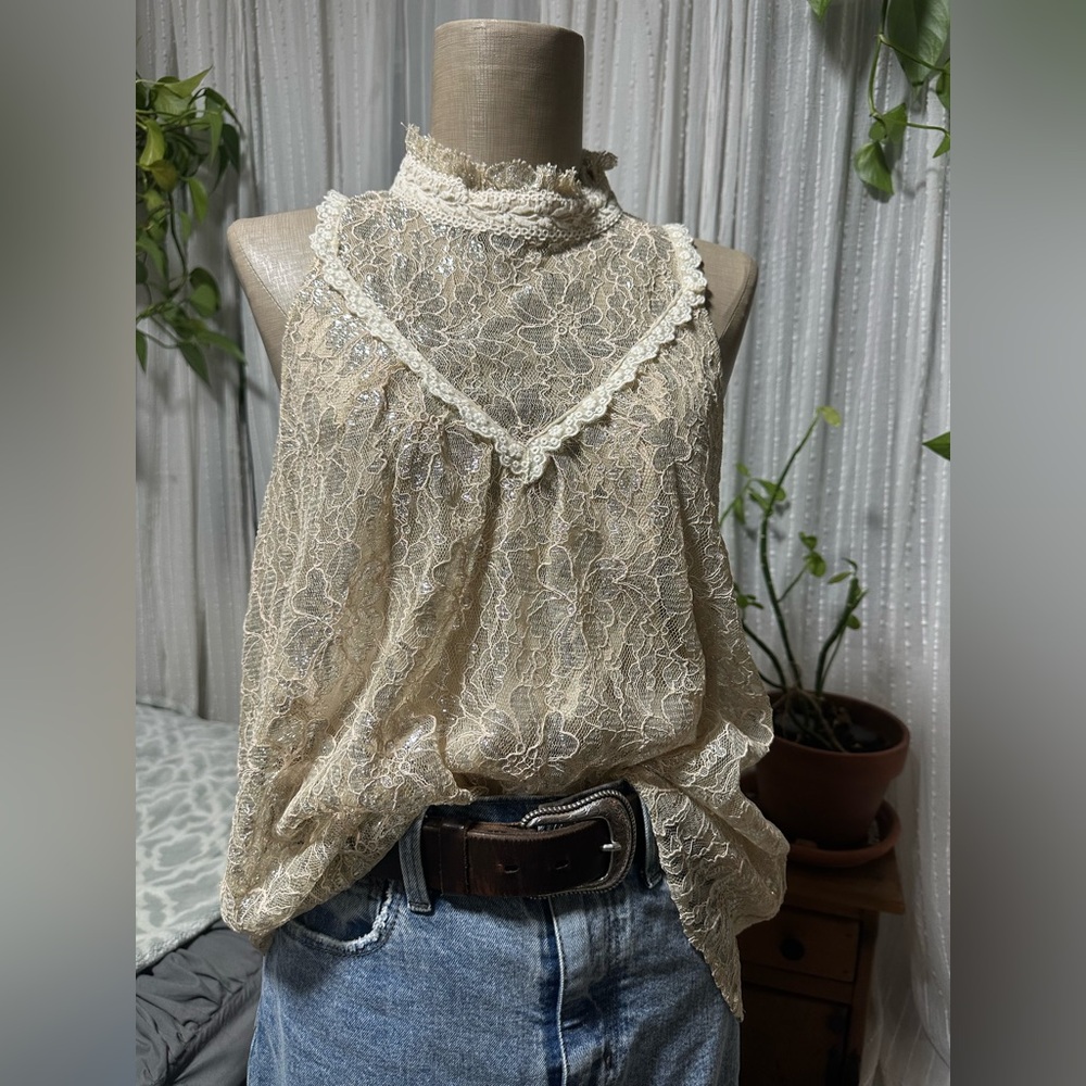 Wishlist Cream Lace Top